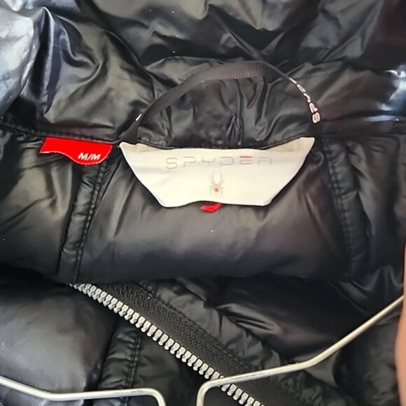 Spyder Syrround Womens Waterproof Black Down Winter Puffer Jacket Sz Medium - Picture 6 of 7